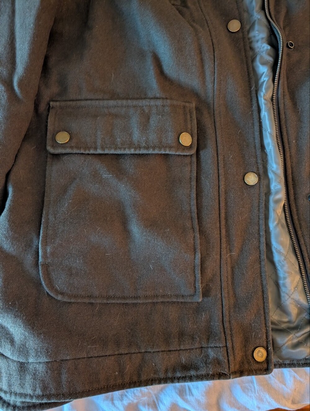 Kenneth Cole Green Wool Coat - Picture 9 of 12